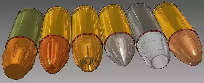 9mm boxer anvil sealer primer mix cup explosive compound braz... Free 3D model