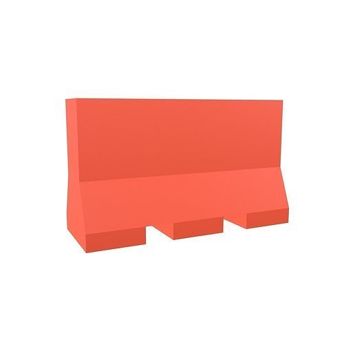 Road Barriers v1 002 Low-poly 3D model