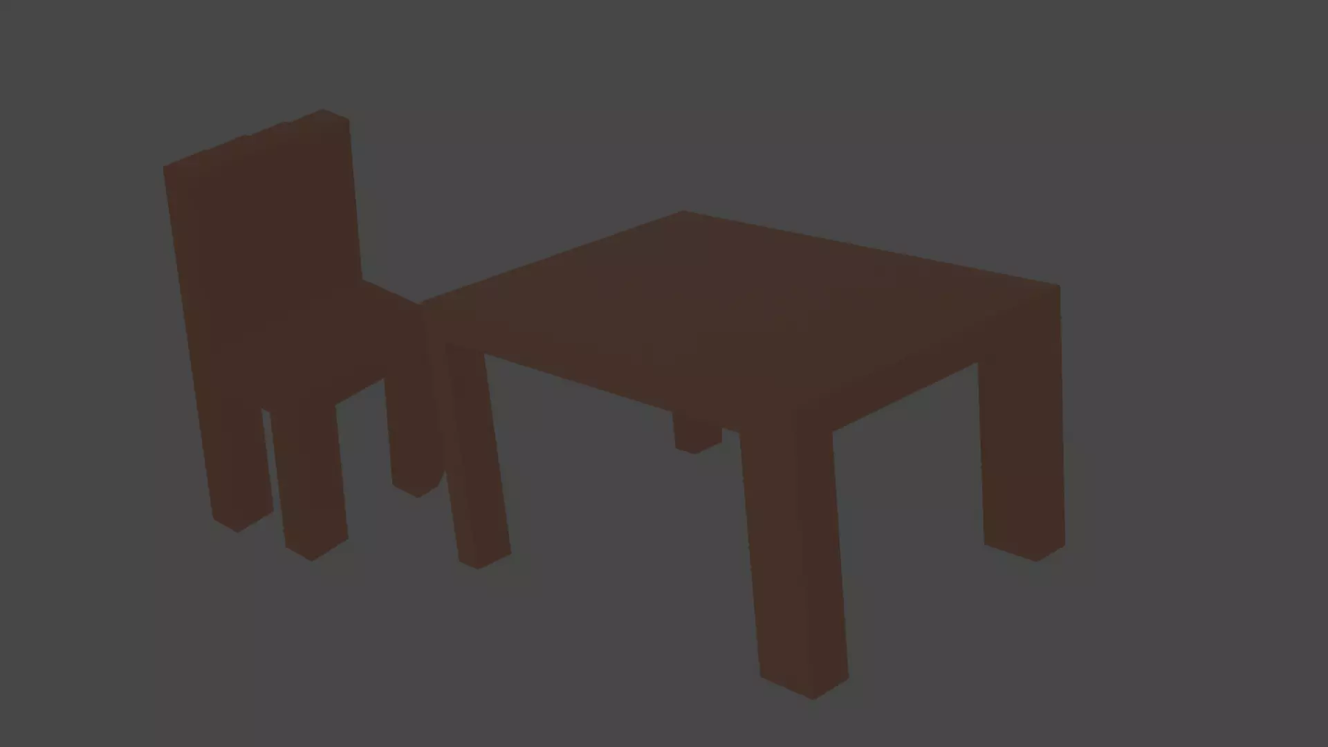It is a Table and chair  Free 3D model_0