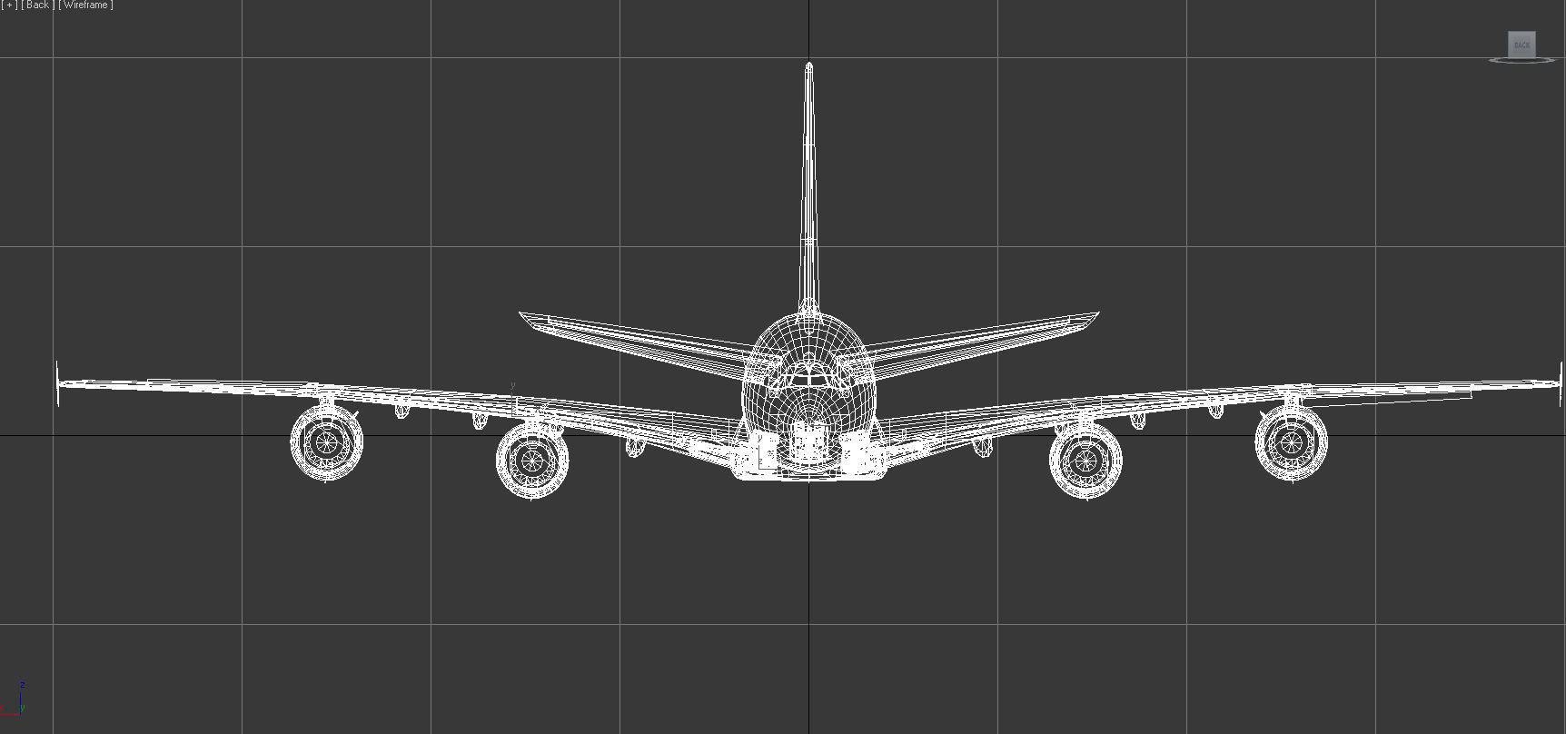 Airbus 380-8 British Airways livery Low-poly 3D model_11