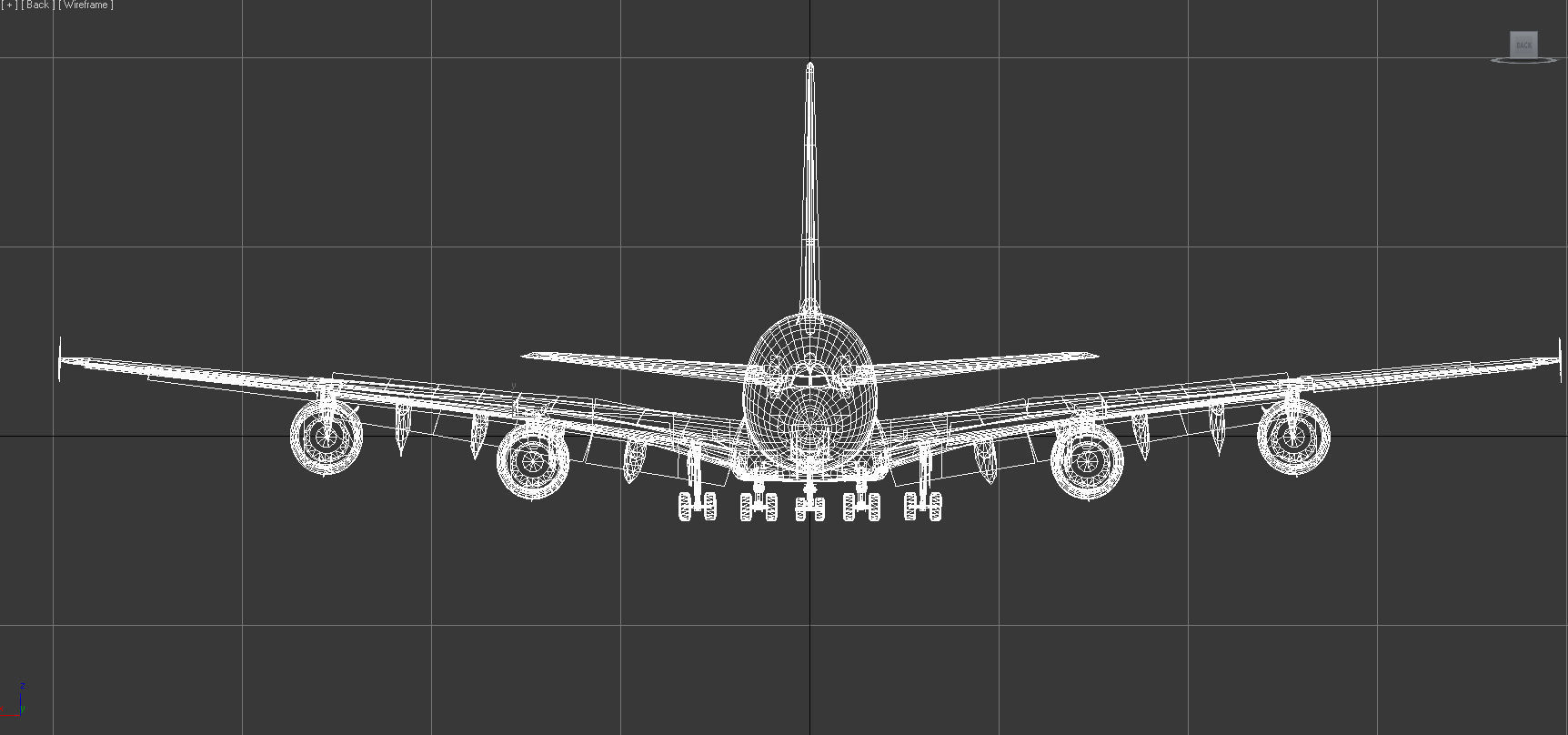 Airbus 380-8 British Airways livery Low-poly 3D model_10