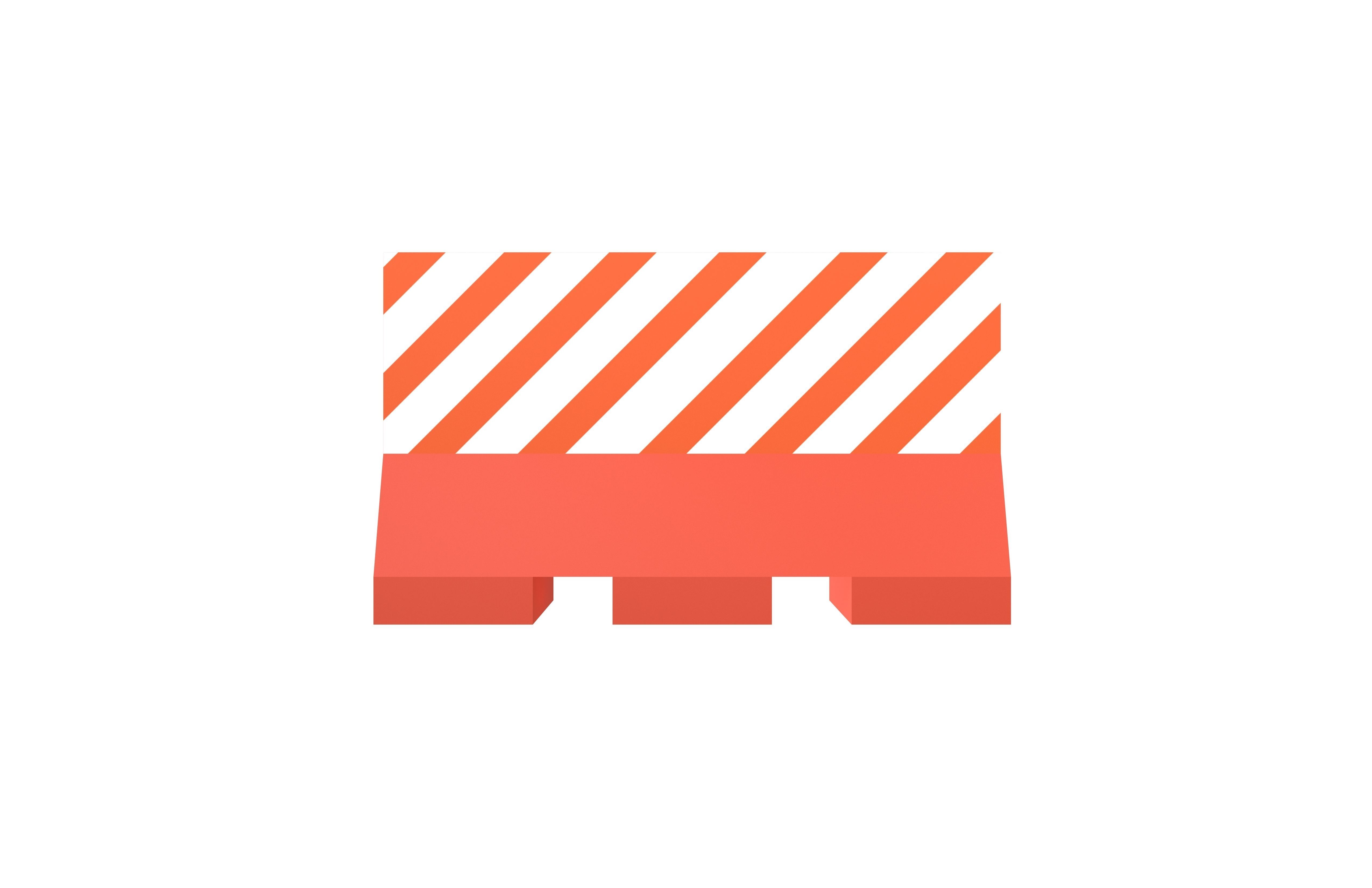 Road Barriers v1 005 Low-poly 3D model_1