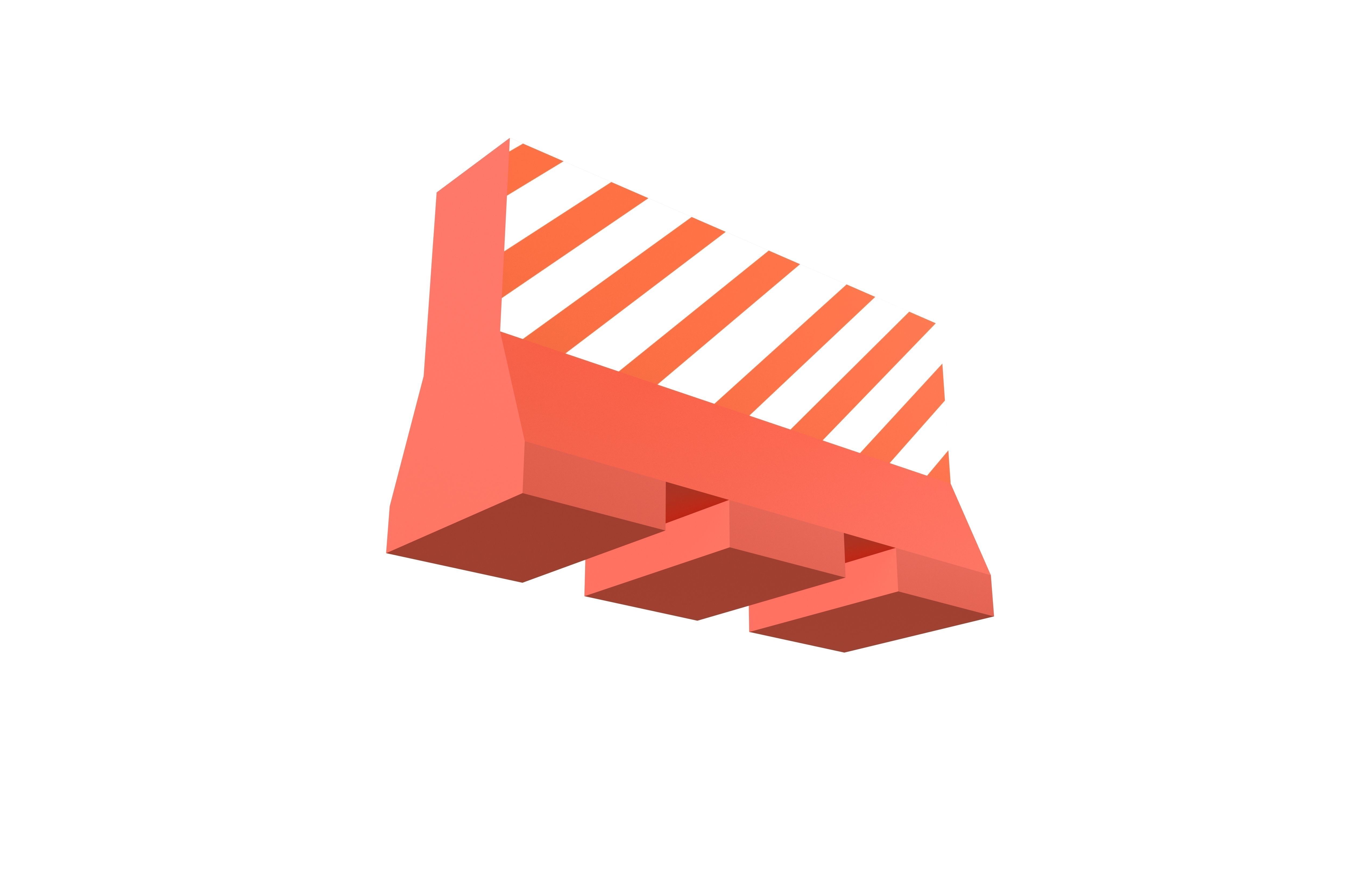 Road Barriers v1 005 Low-poly 3D model_3