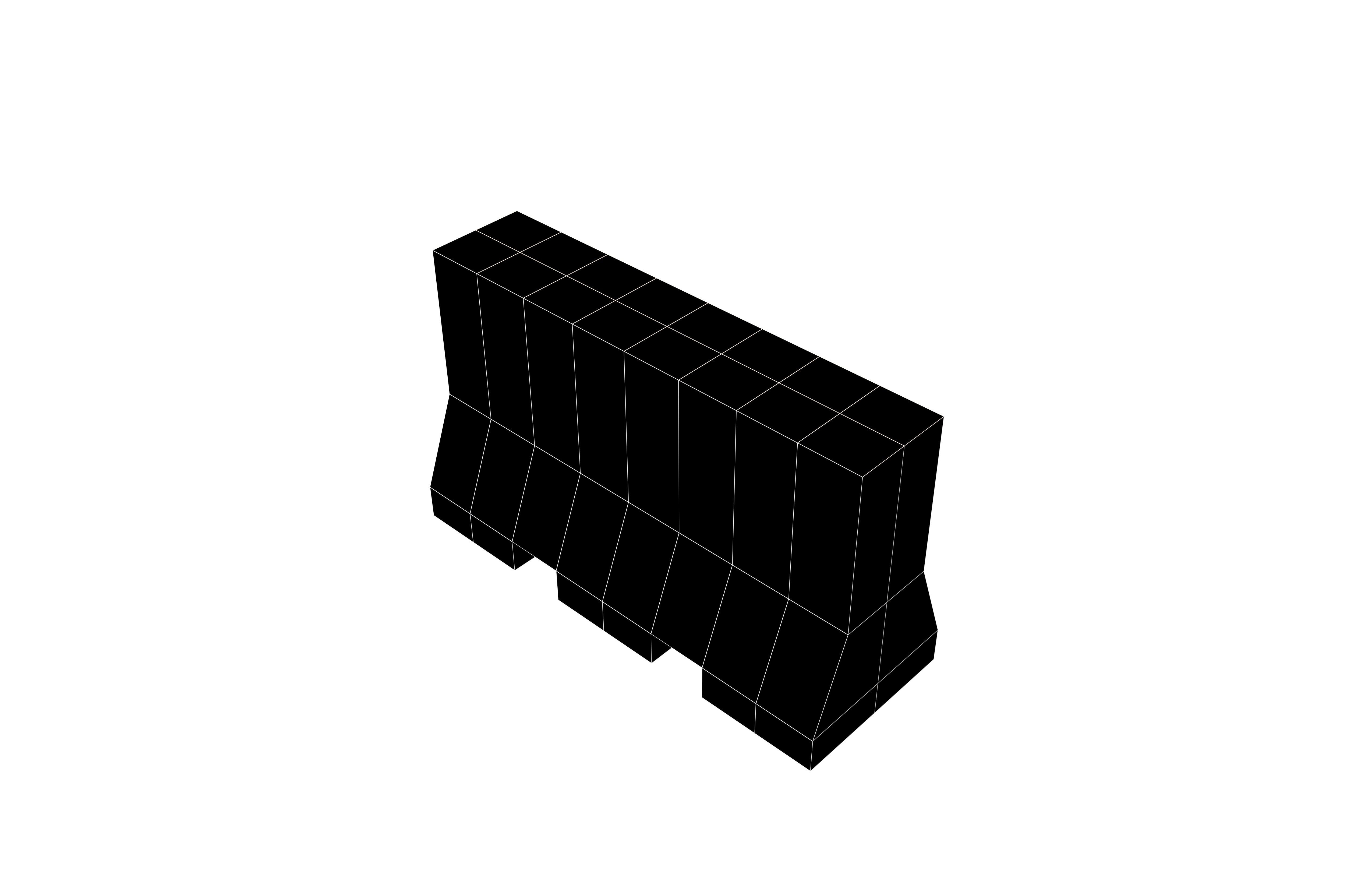 Road Barriers v1 005 Low-poly 3D model_6