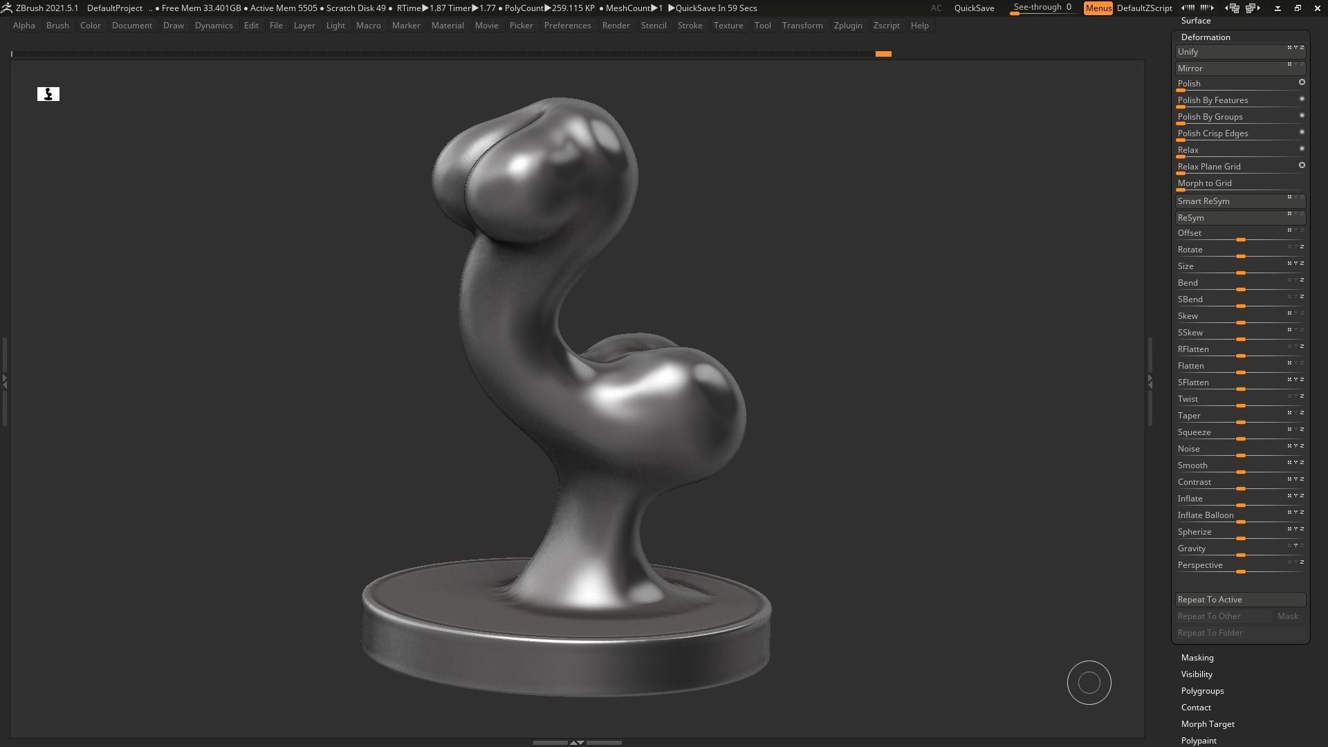 female modern sculpture 3D print model 105 3D print model_11