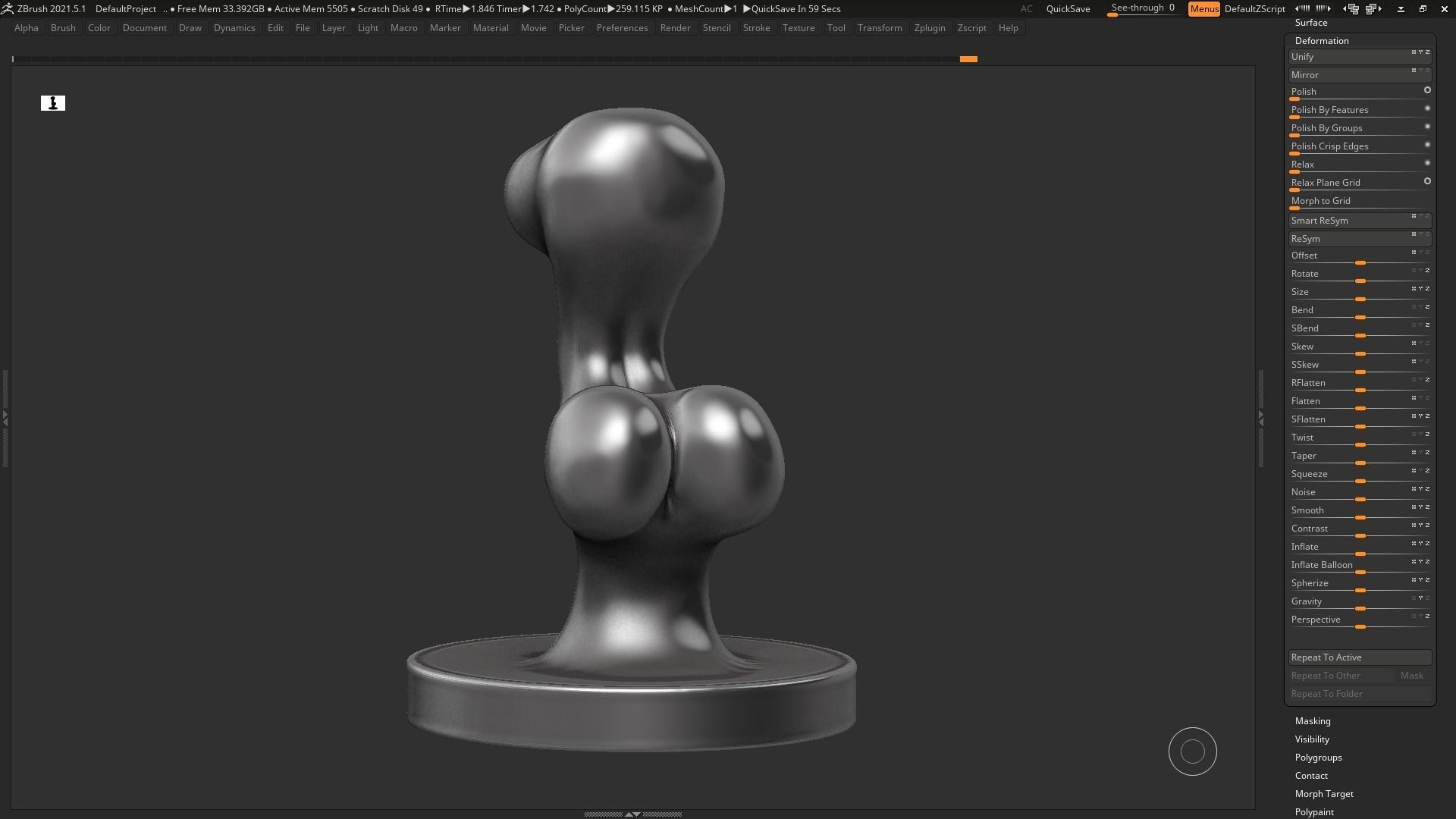 female modern sculpture 3D print model 105 3D print model_9