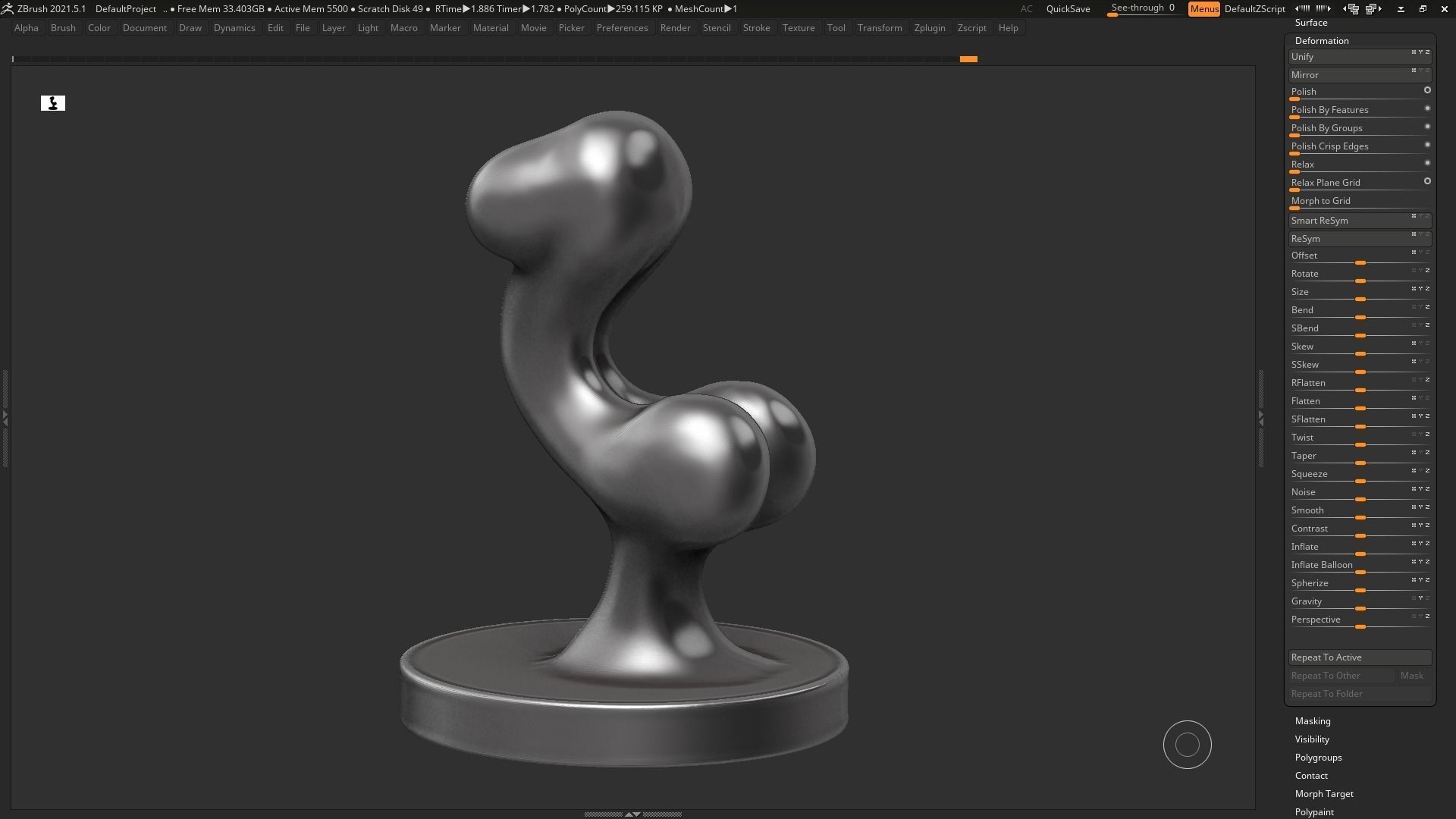 female modern sculpture 3D print model 105 3D print model_10