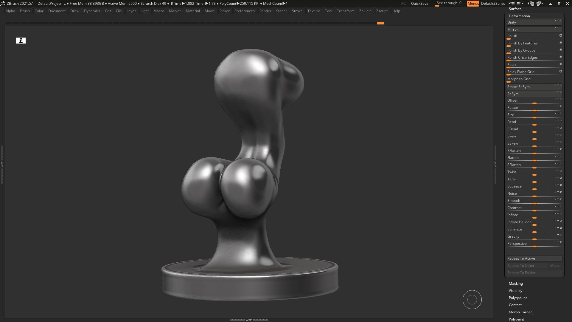 female modern sculpture 3D print model 105 3D print model_8