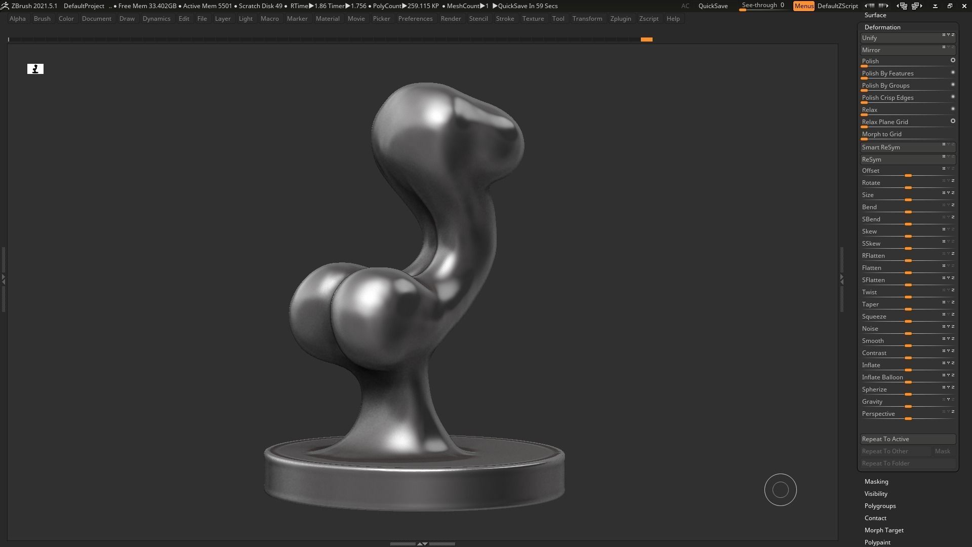 female modern sculpture 3D print model 105 3D print model_7