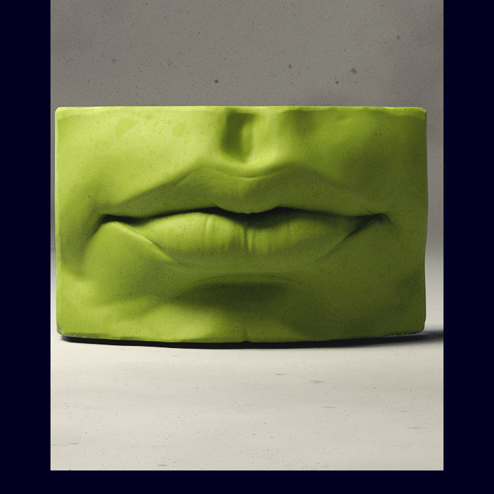 Skull and face parts 3D model_4