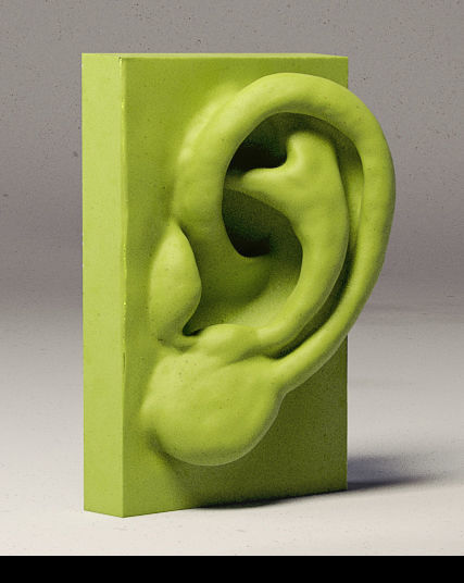 Skull and face parts 3D model_2