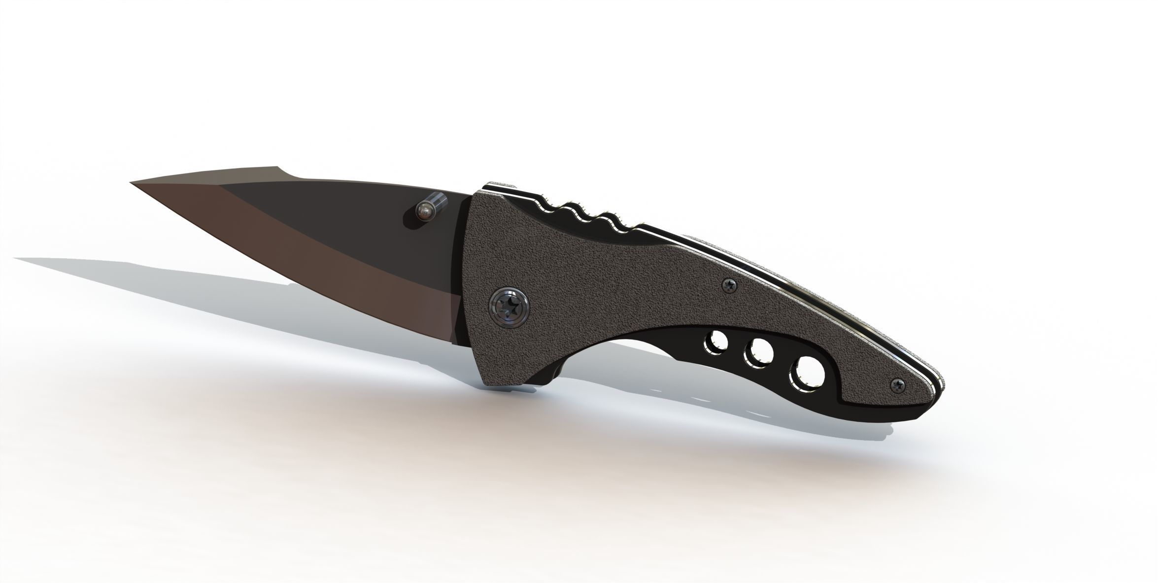 LP Folding Pocket Knife 3D print model_2