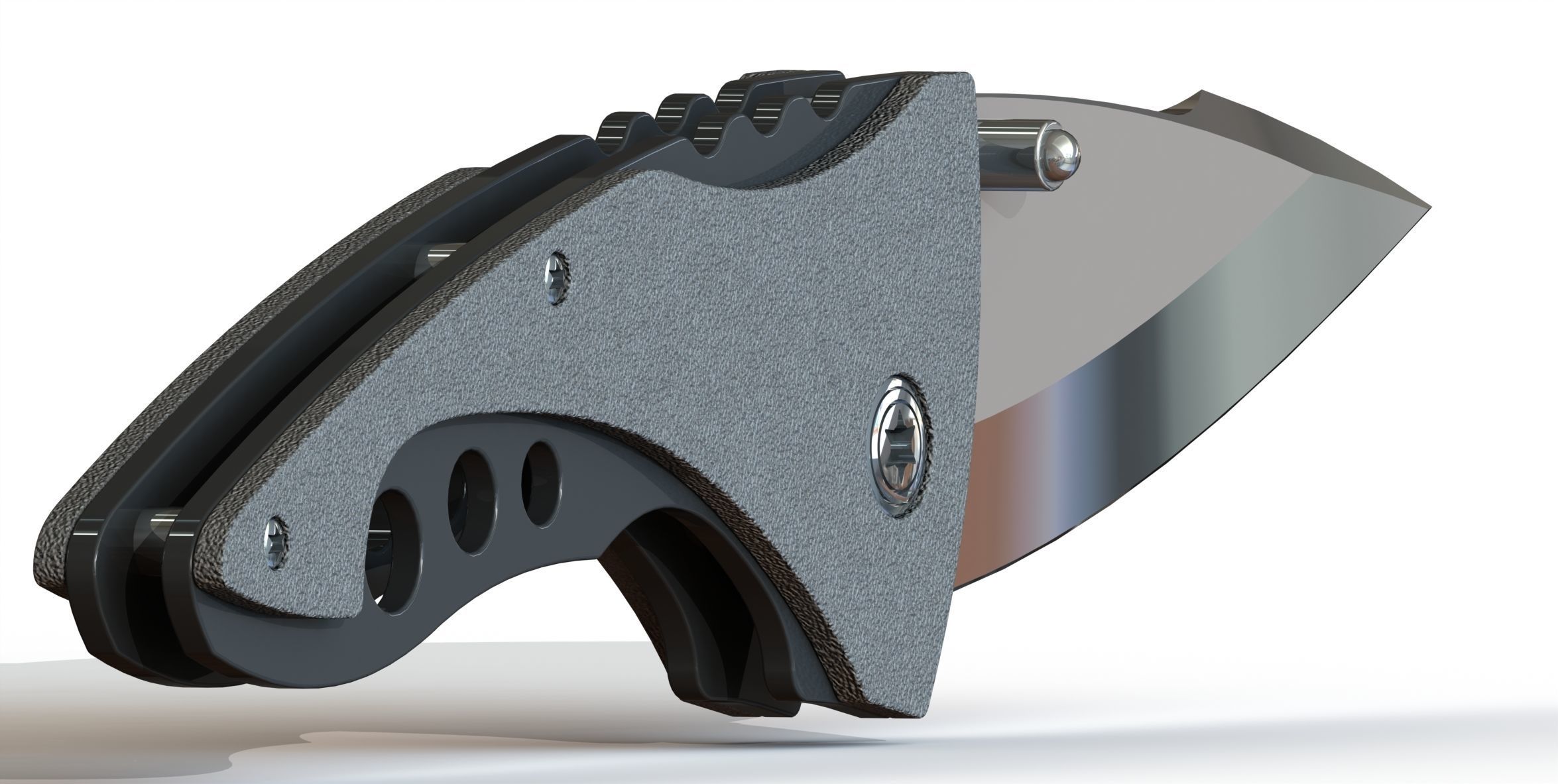 LP Folding Pocket Knife 3D print model_1