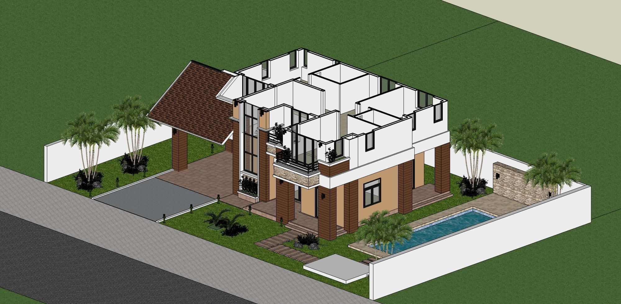 House D5 - Sketchup dwg Lumion 3D model_17