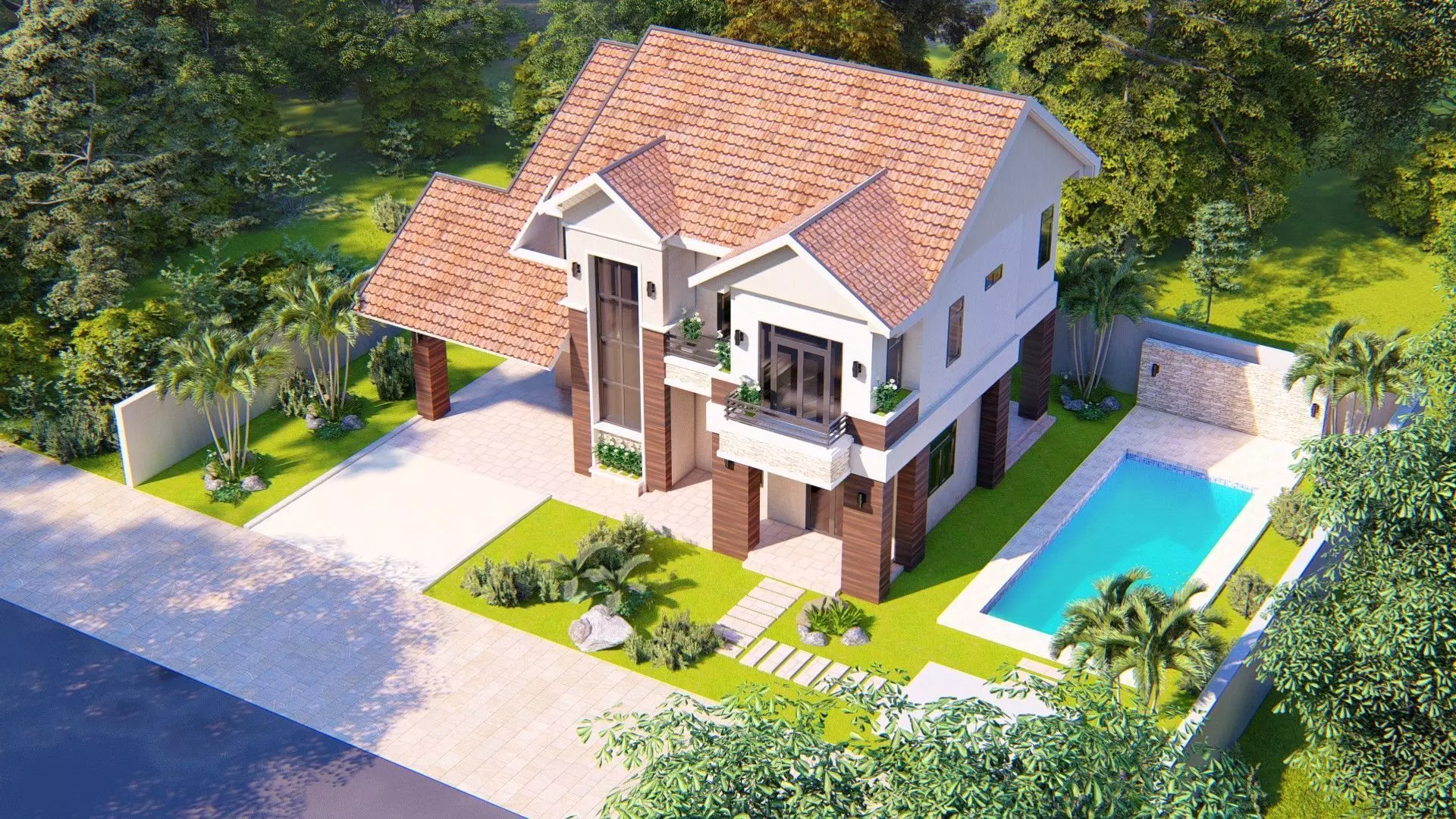 House D5 - Sketchup dwg Lumion 3D model_0