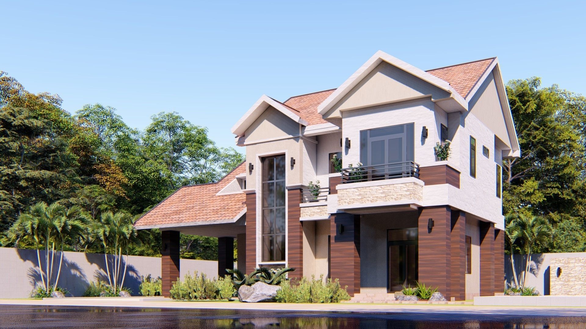 House D5 - Sketchup dwg Lumion 3D model_1