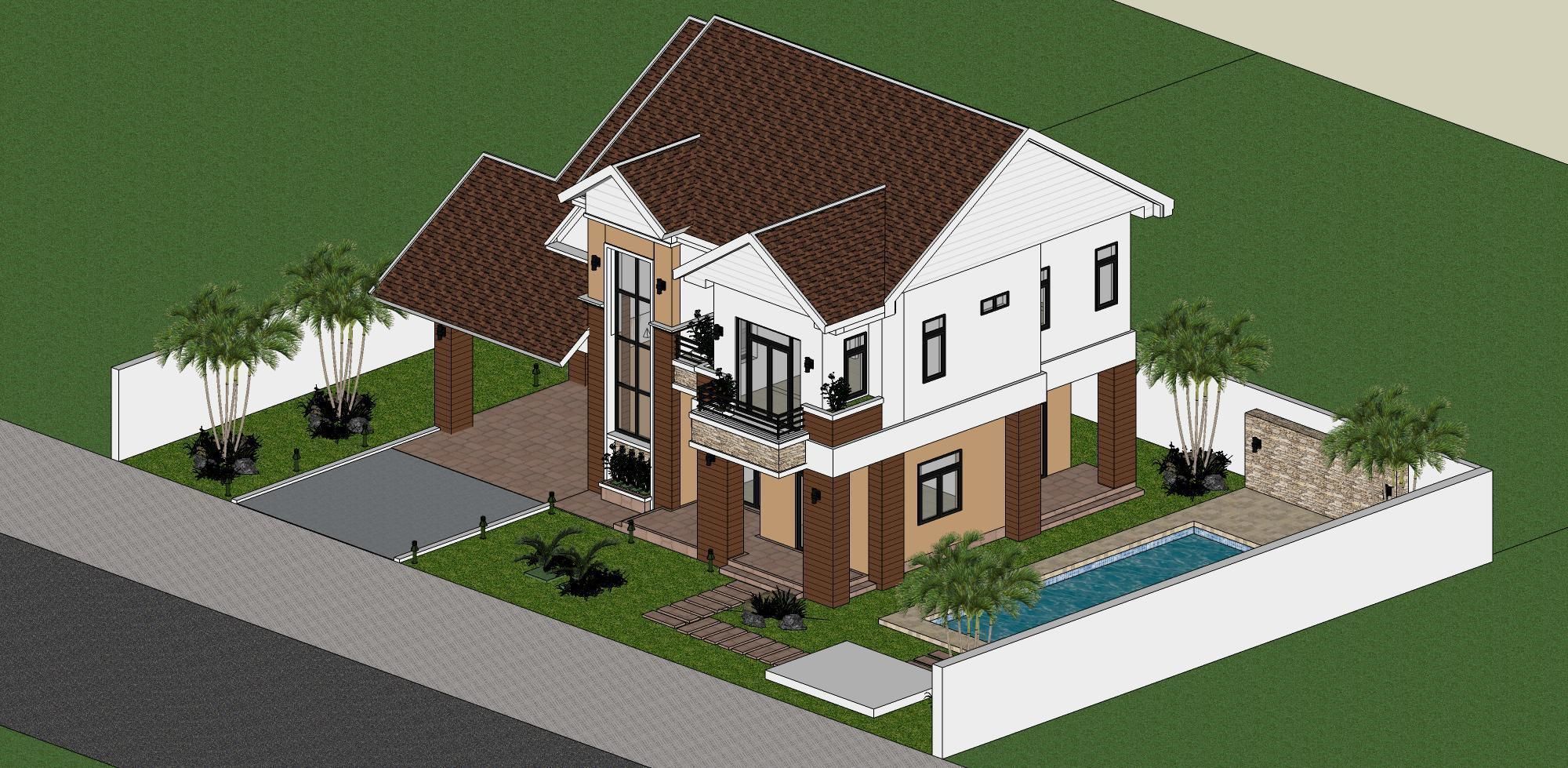 House D5 - Sketchup dwg Lumion 3D model_16
