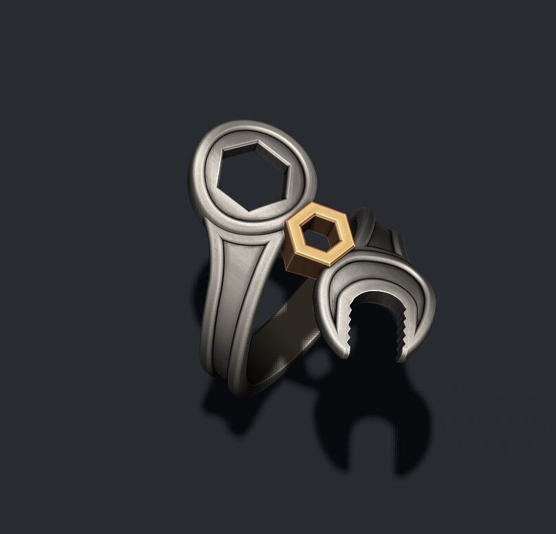 wrench ring 3D print model_1