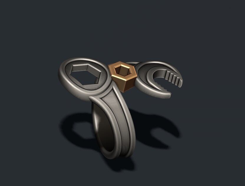 wrench ring 3D print model_2