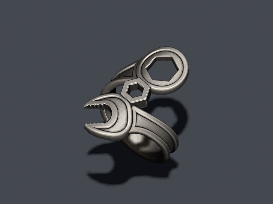 wrench ring 3D print model_5