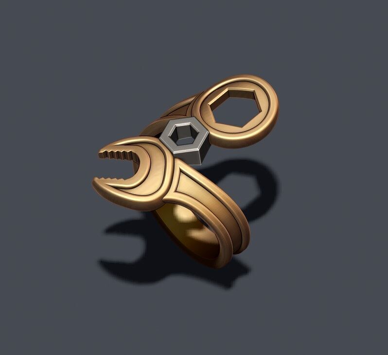 wrench ring 3D print model_4