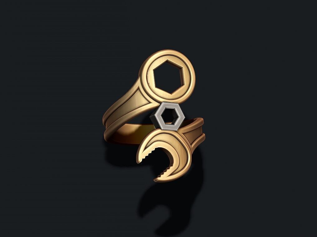 wrench ring 3D print model_3