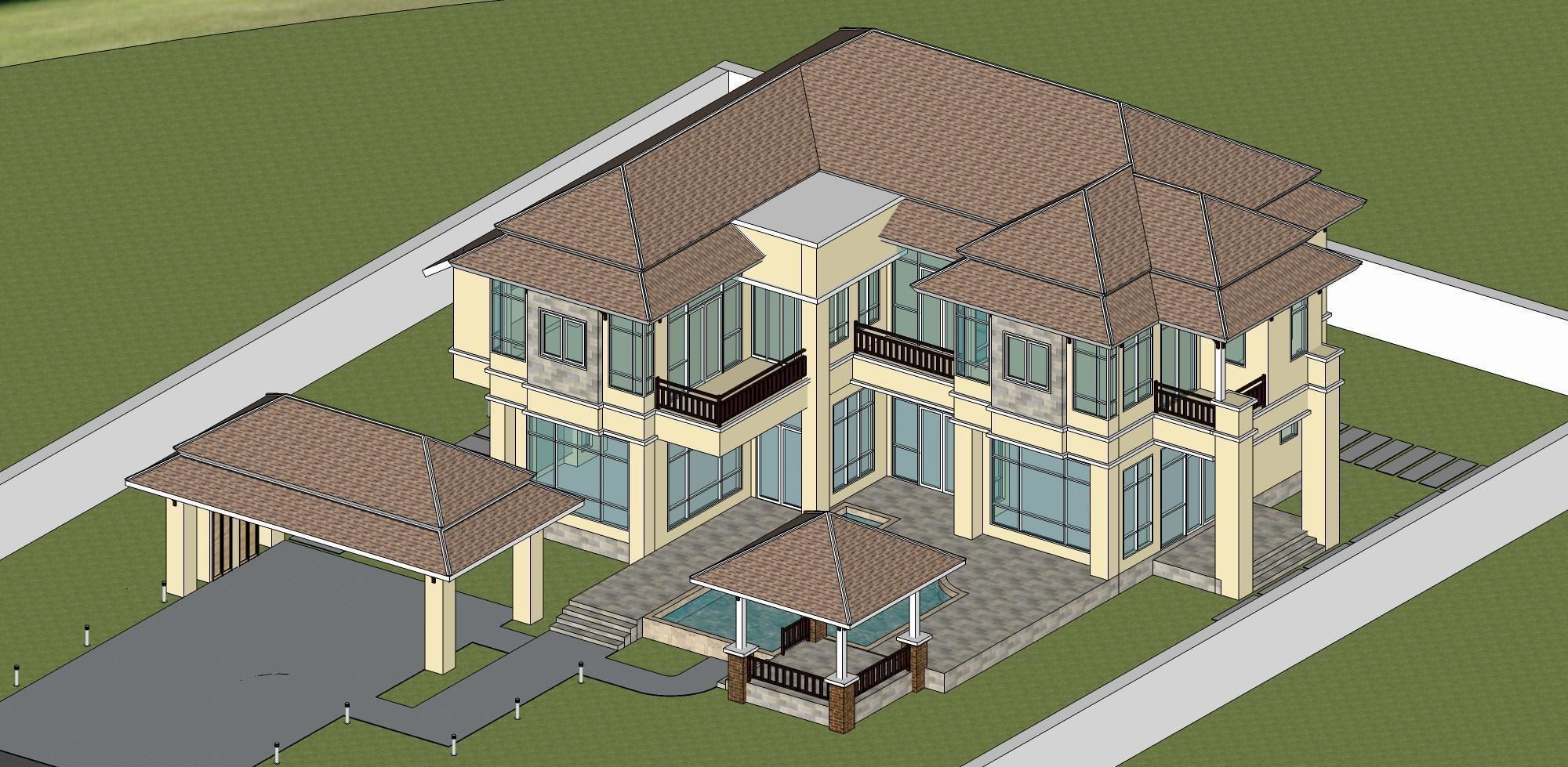 House D6 - Sketchup Lumion 3D model_7