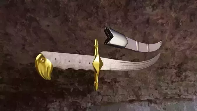 Arabian Islamic Scimitar Saif Damascus Steel