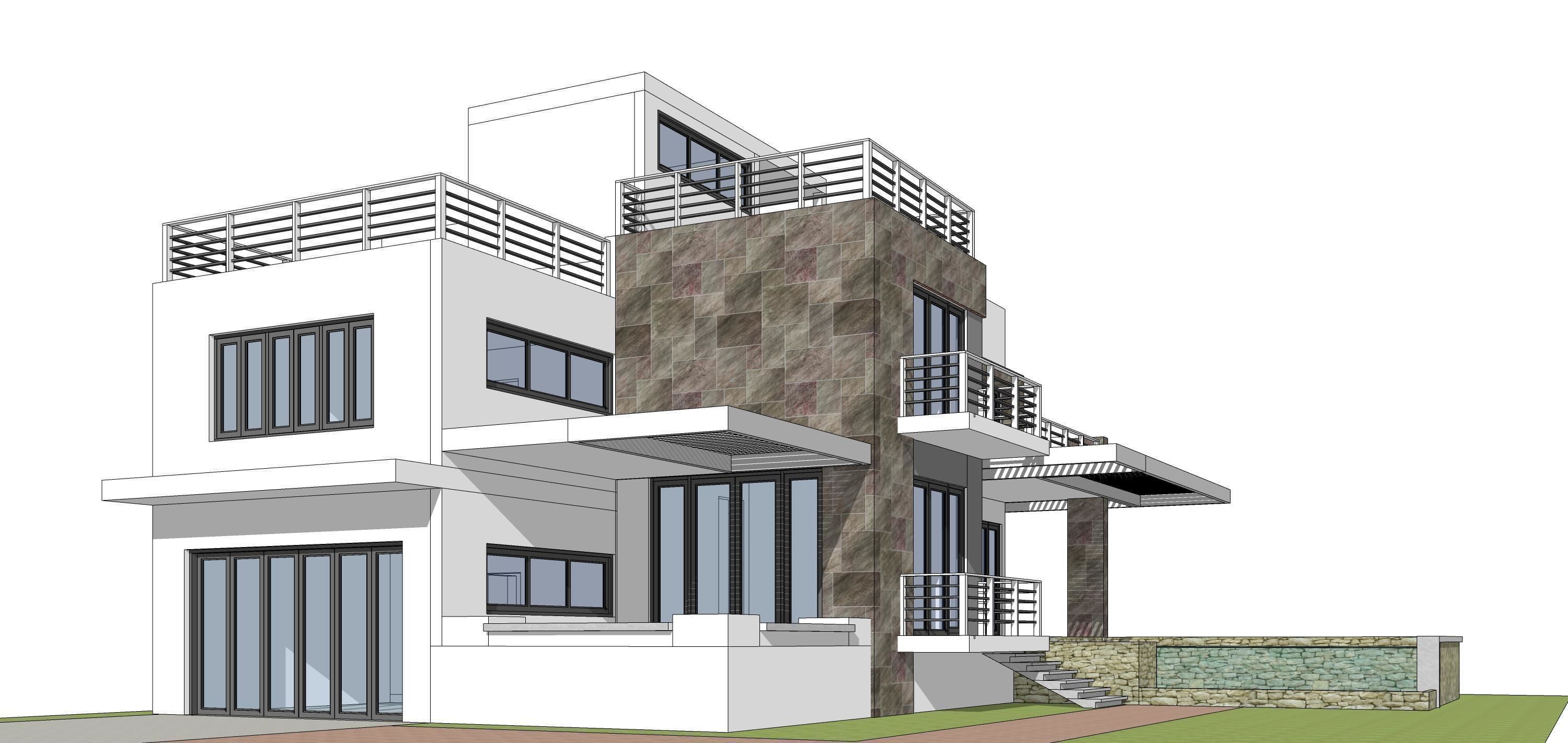 House D7 - Sketchup dwg Lumion 3D model_22