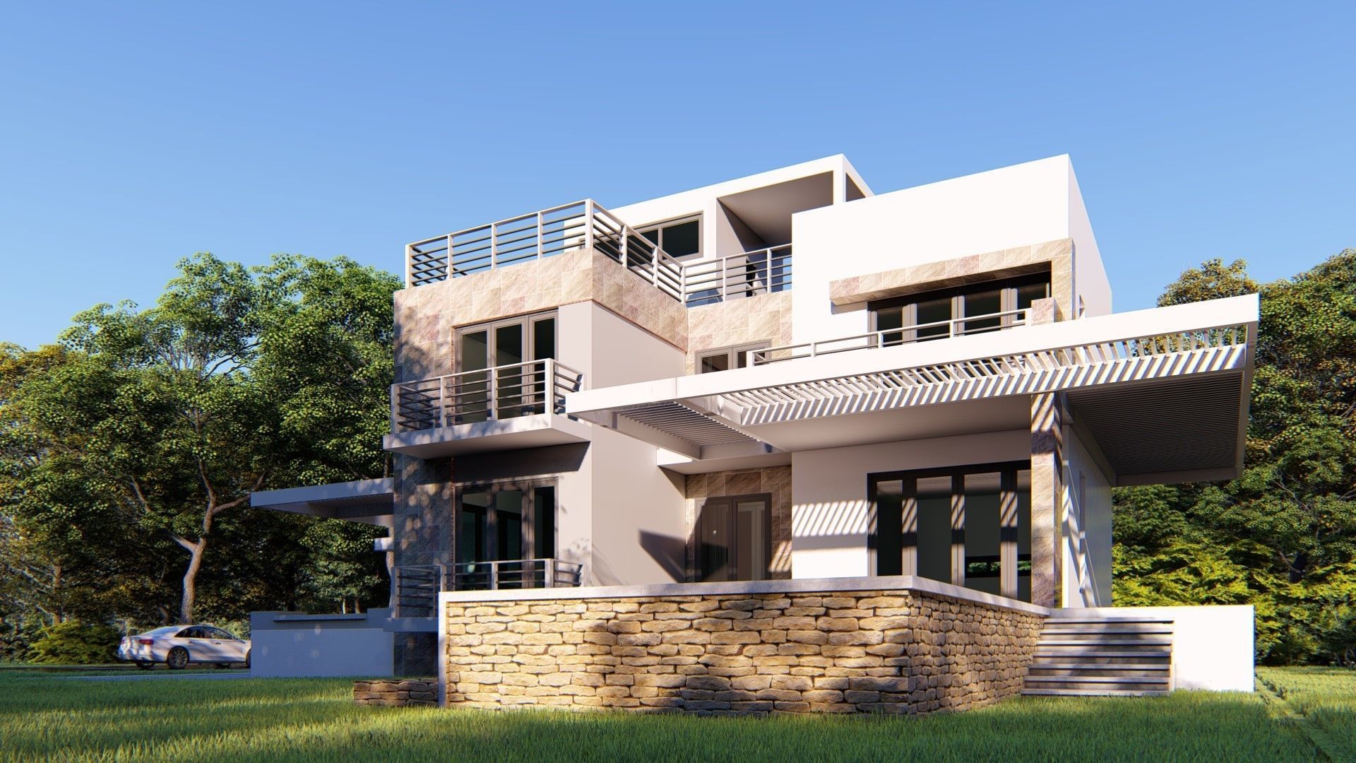 House D7 - Sketchup dwg Lumion 3D model_5