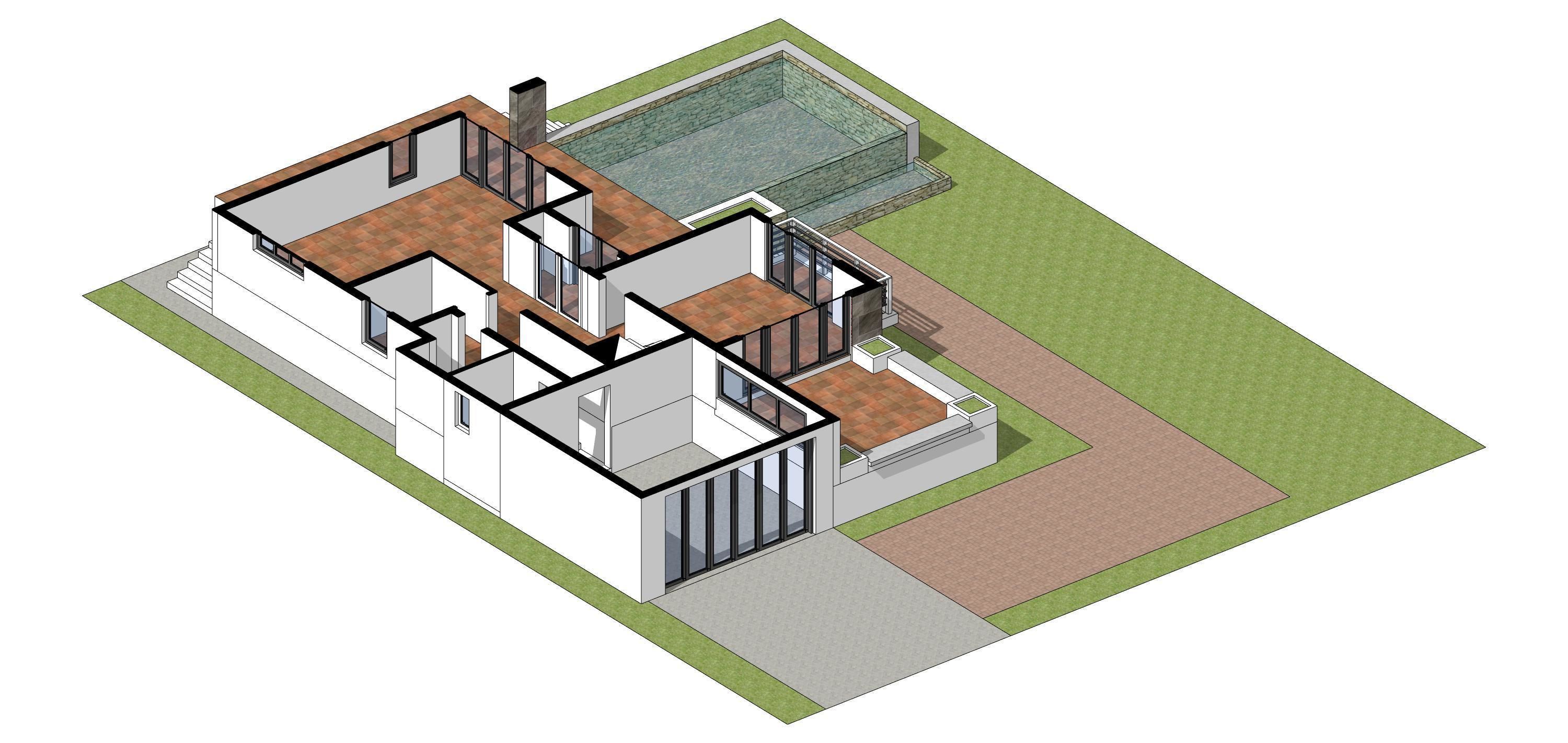 House D7 - Sketchup dwg Lumion 3D model_20