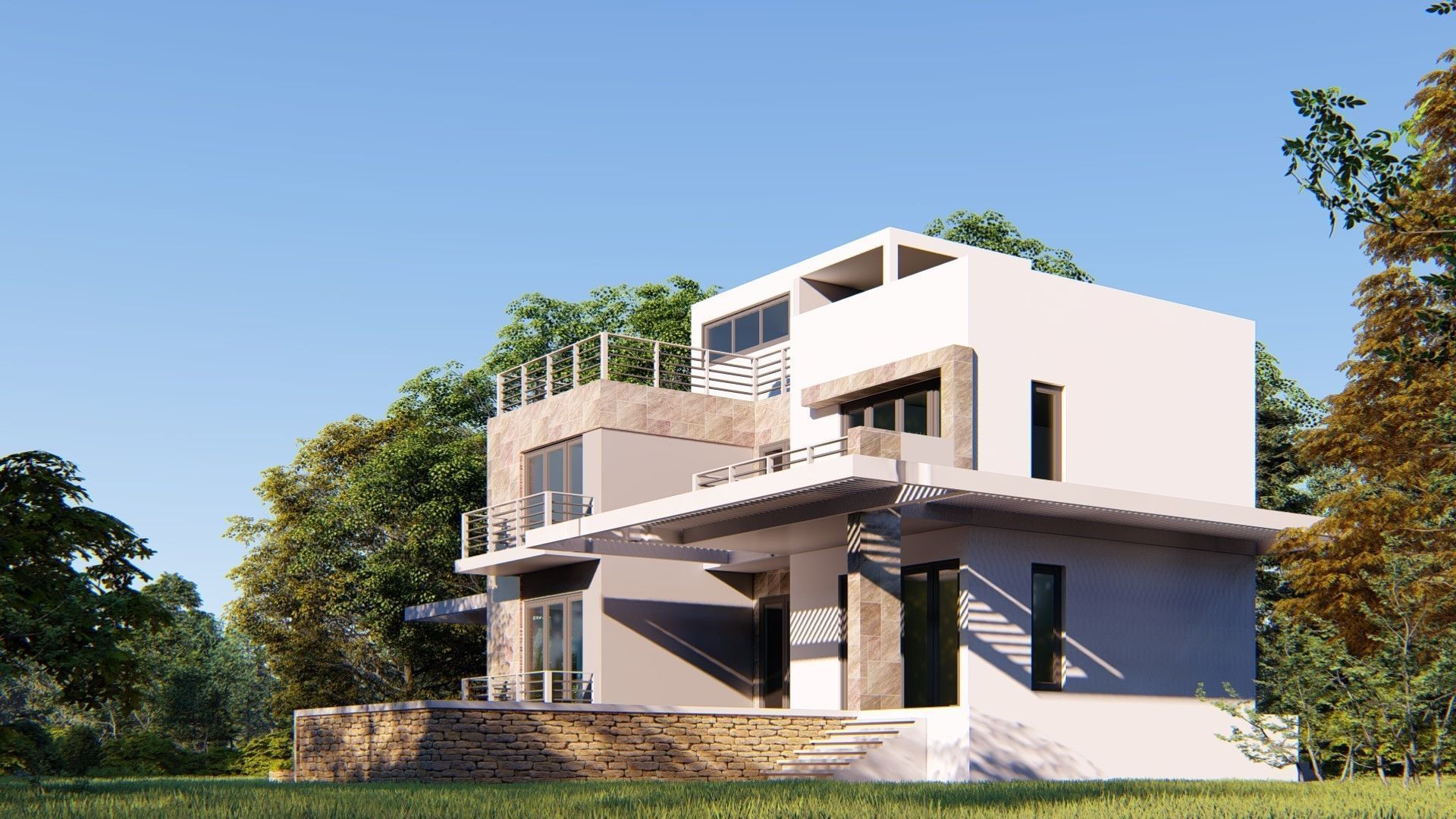 House D7 - Sketchup dwg Lumion 3D model_2