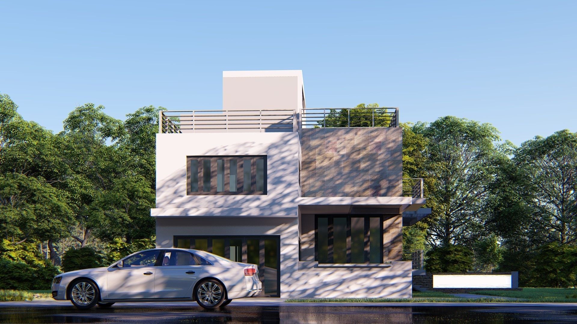 House D7 - Sketchup dwg Lumion 3D model_1