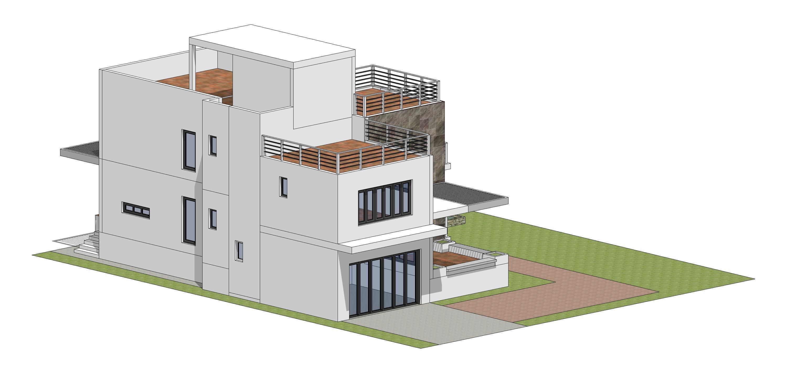 House D7 - Sketchup dwg Lumion 3D model_15