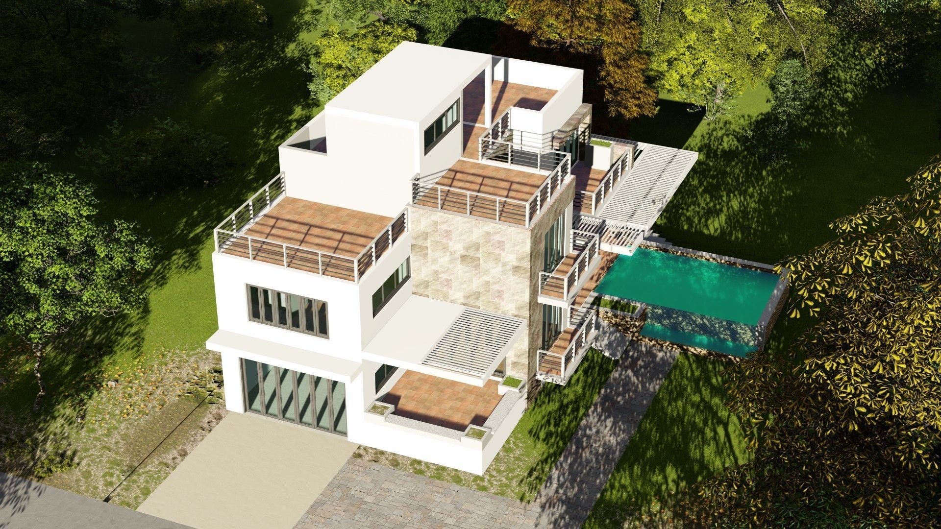 House D7 - Sketchup dwg Lumion 3D model_9