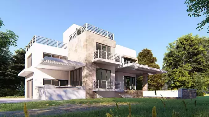 House D7 - Sketchup dwg Lumion