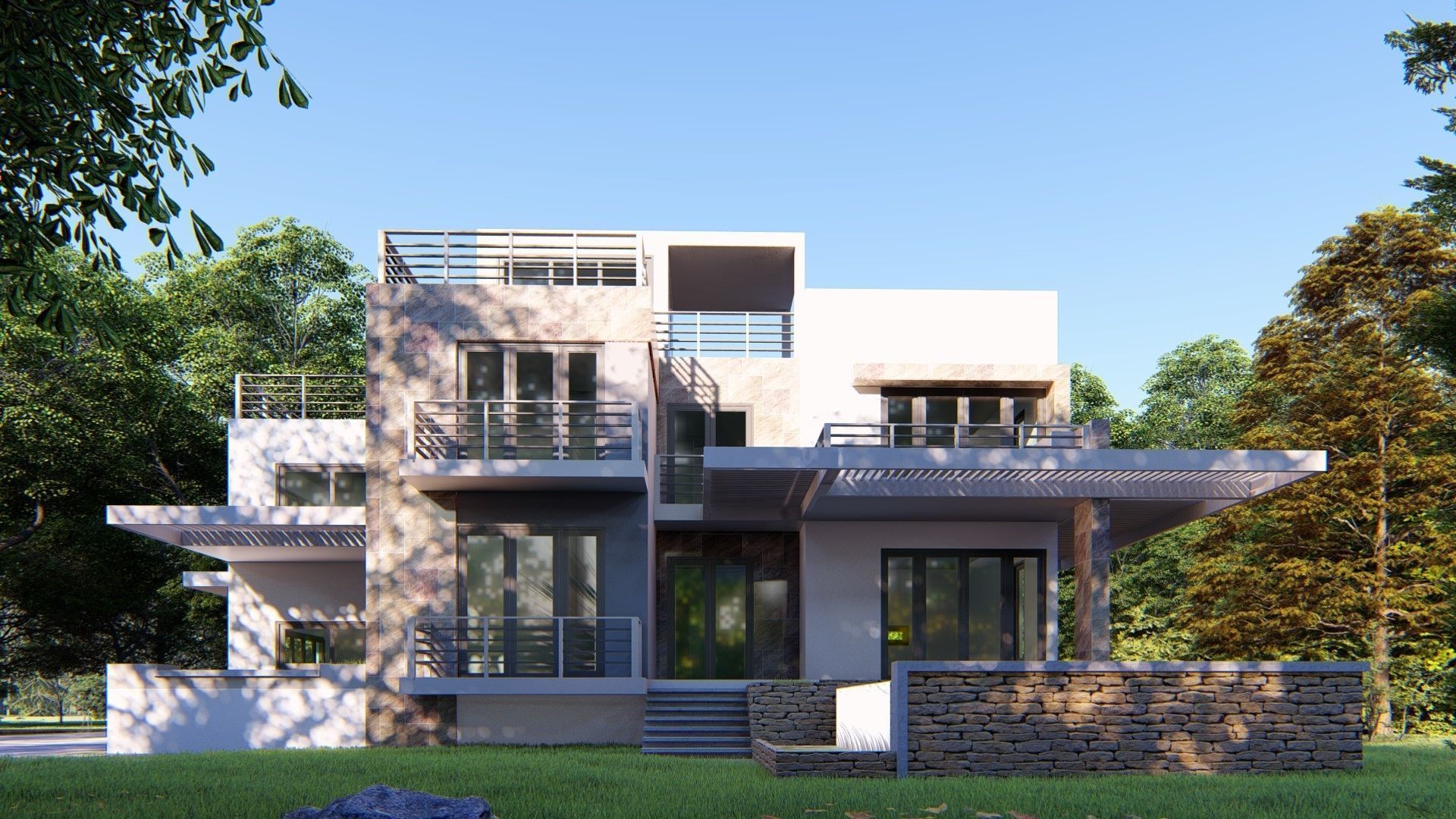 House D7 - Sketchup dwg Lumion 3D model_10