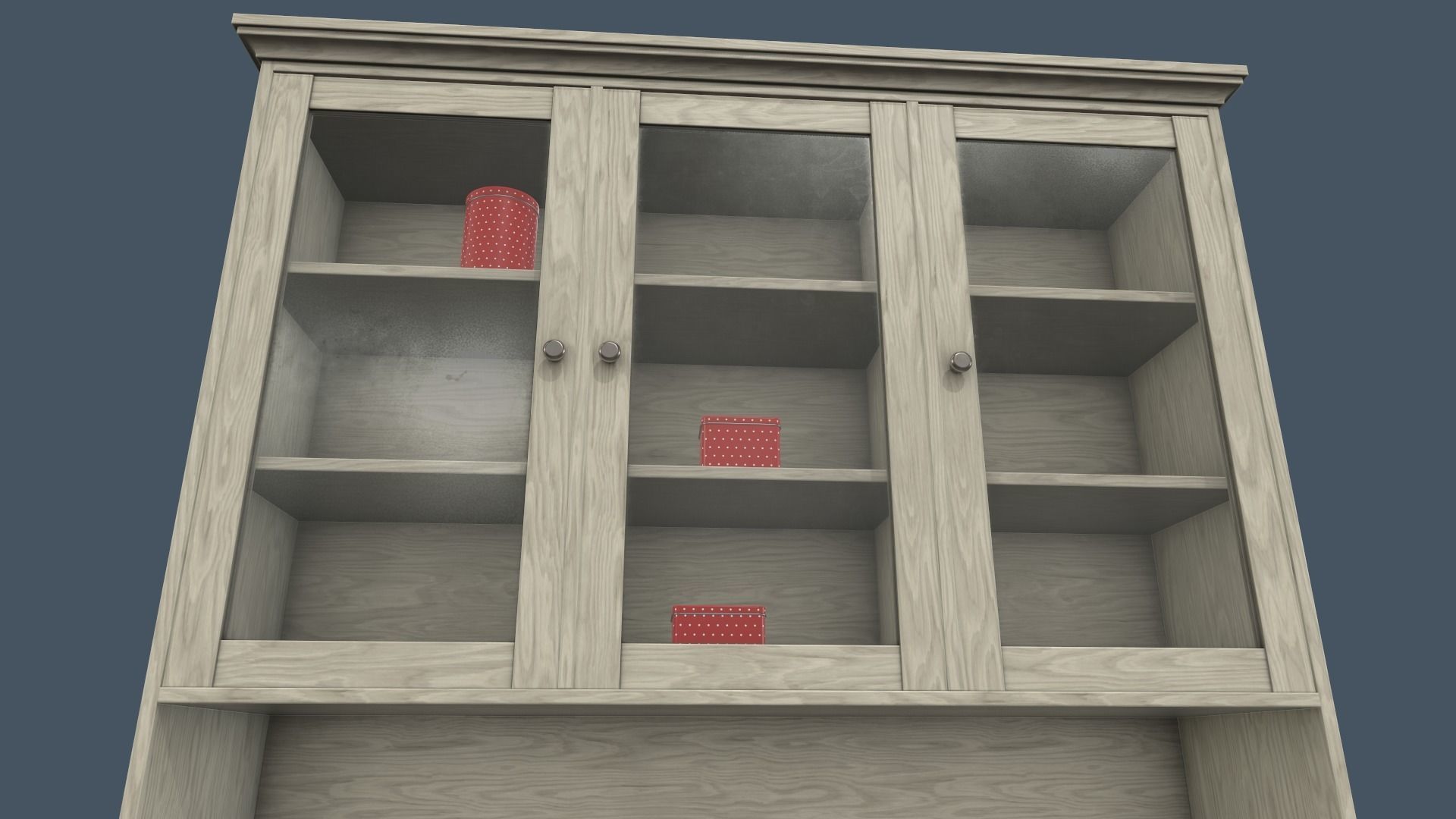 Cupboard Low-poly 3D model_6