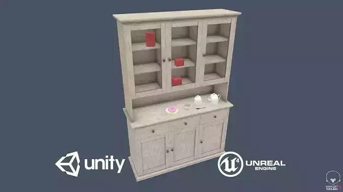 Cupboard Low-poly 3D model