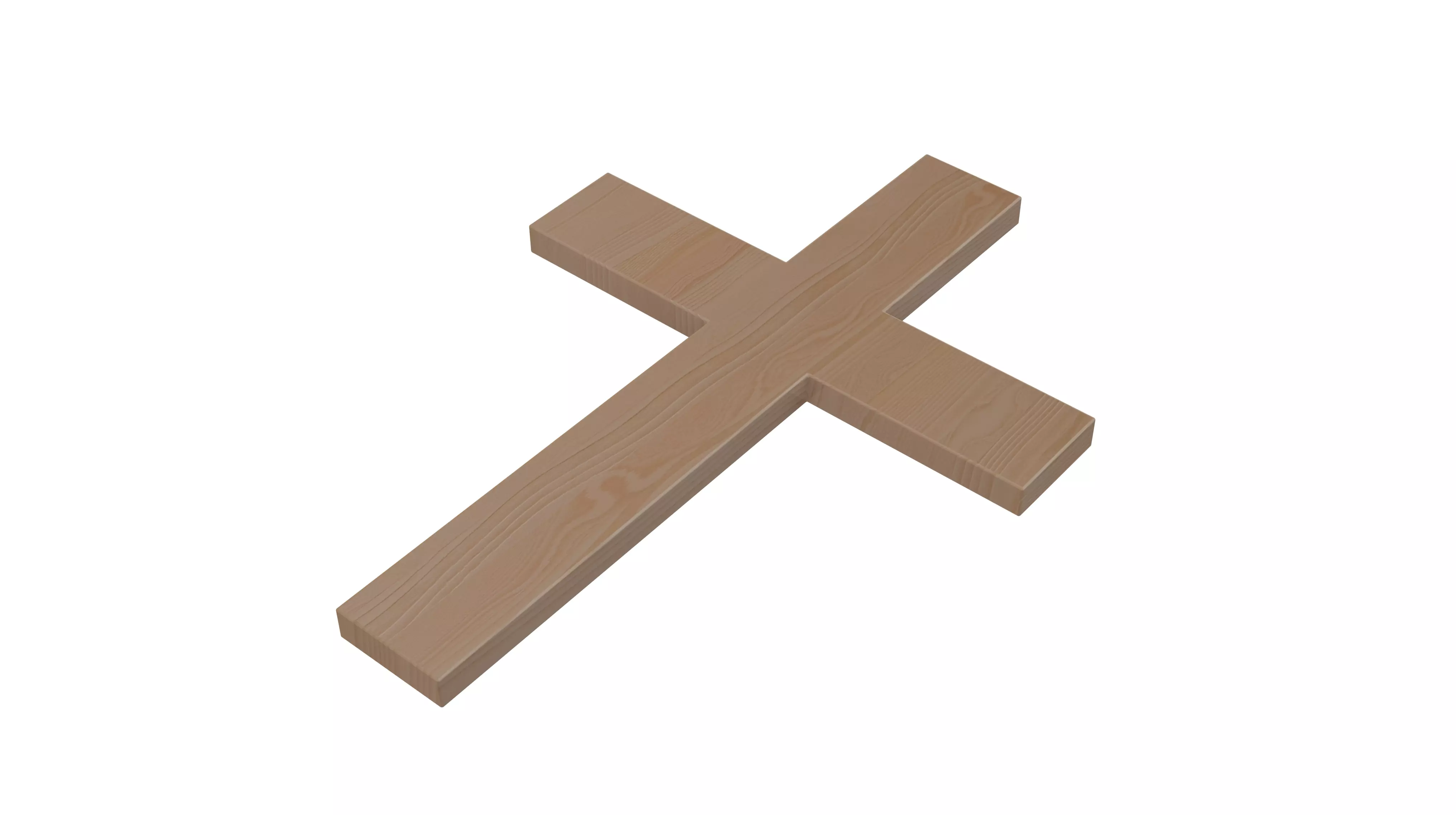 Jesus Cross Free 3D model_0