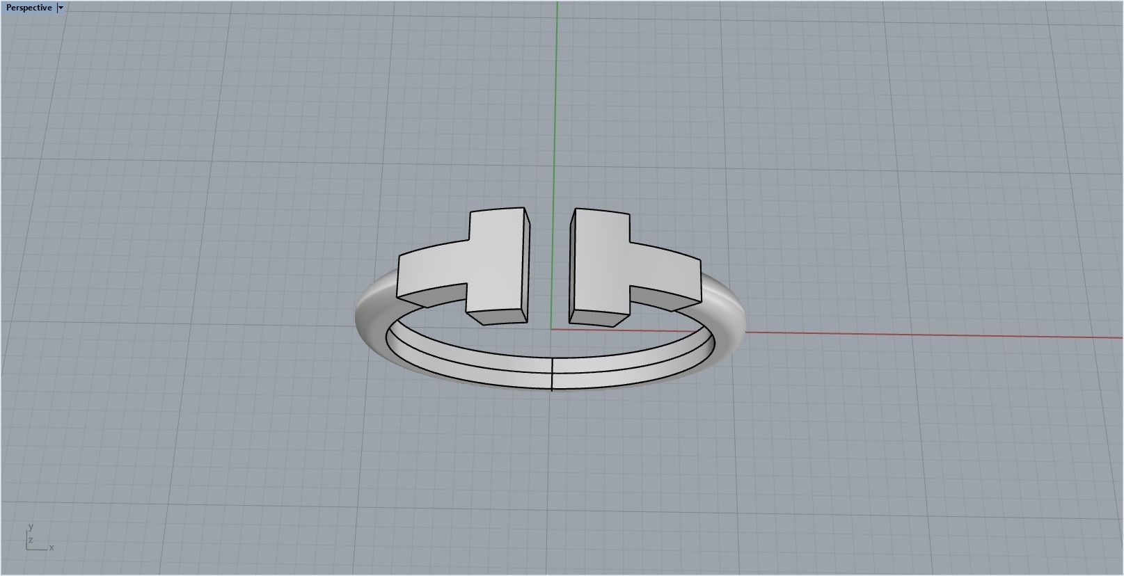 Tiffany ring 3D print model_7