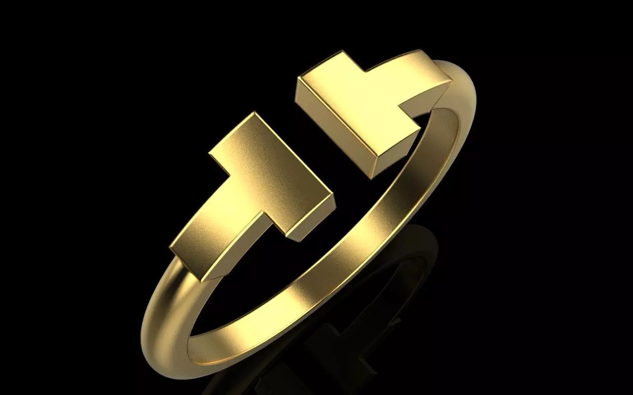 Tiffany ring 3D print model_0
