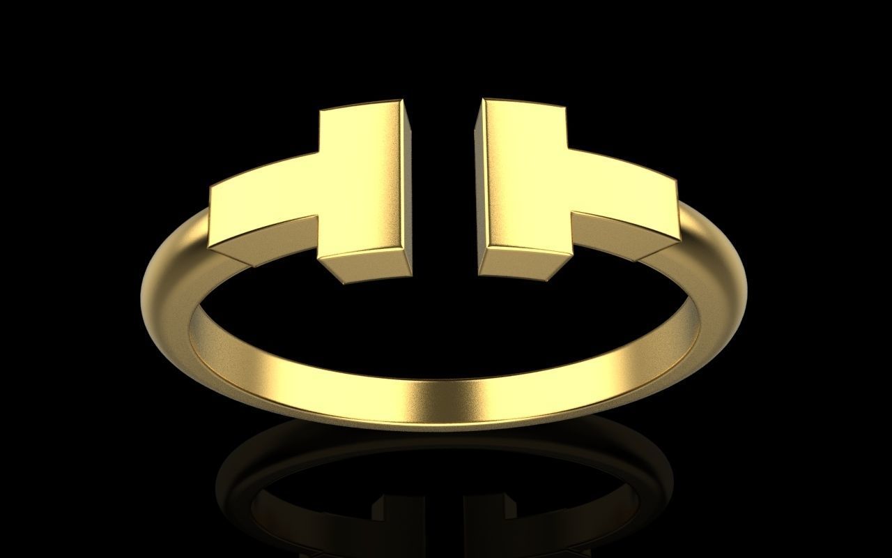 Tiffany ring 3D print model_35