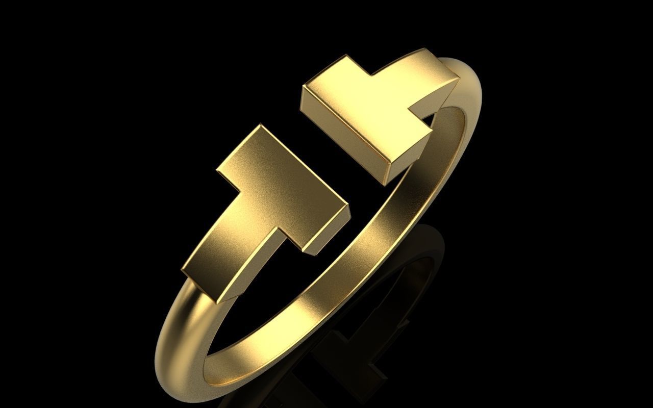 Tiffany ring 3D print model_19