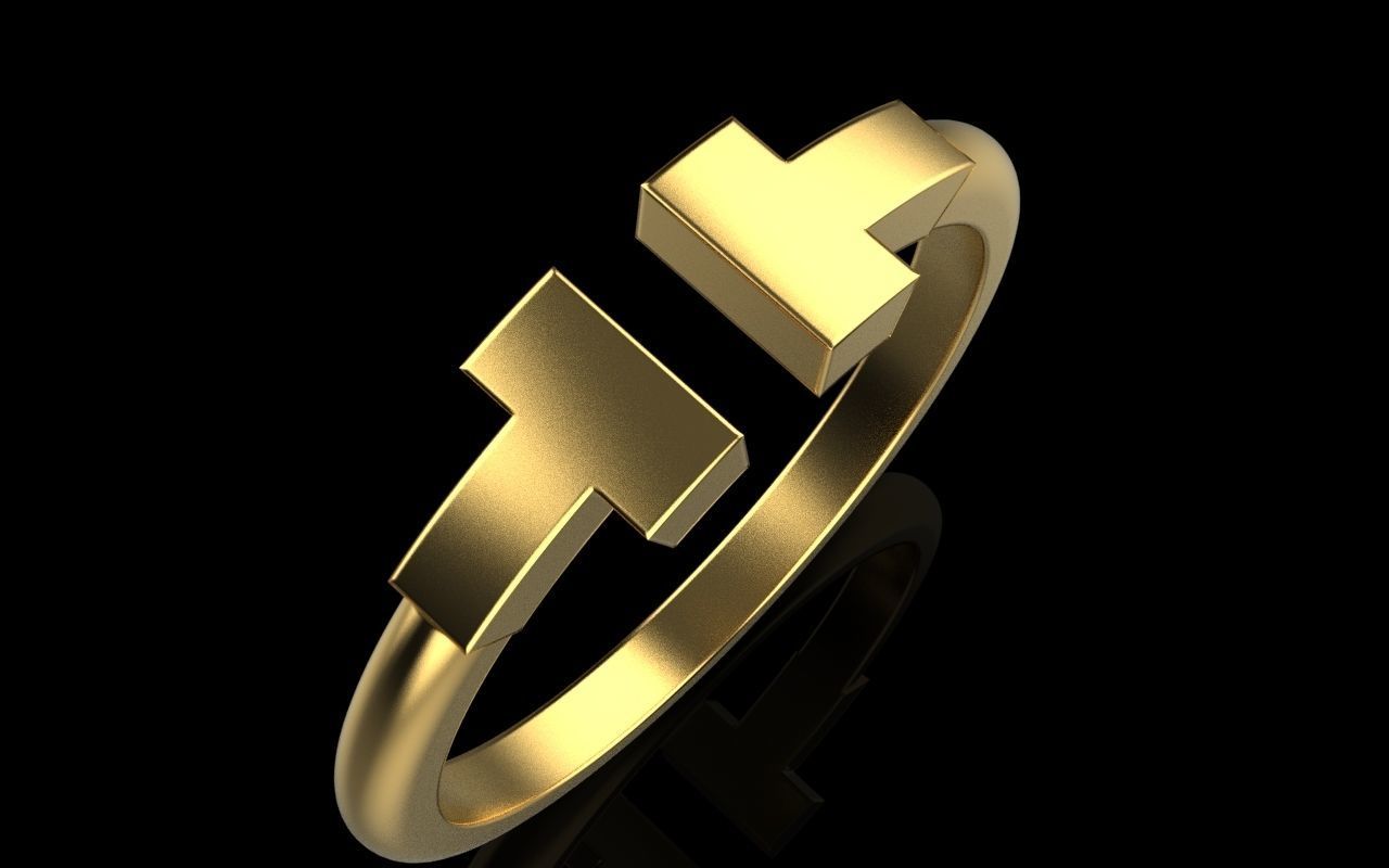 Tiffany ring 3D print model_20