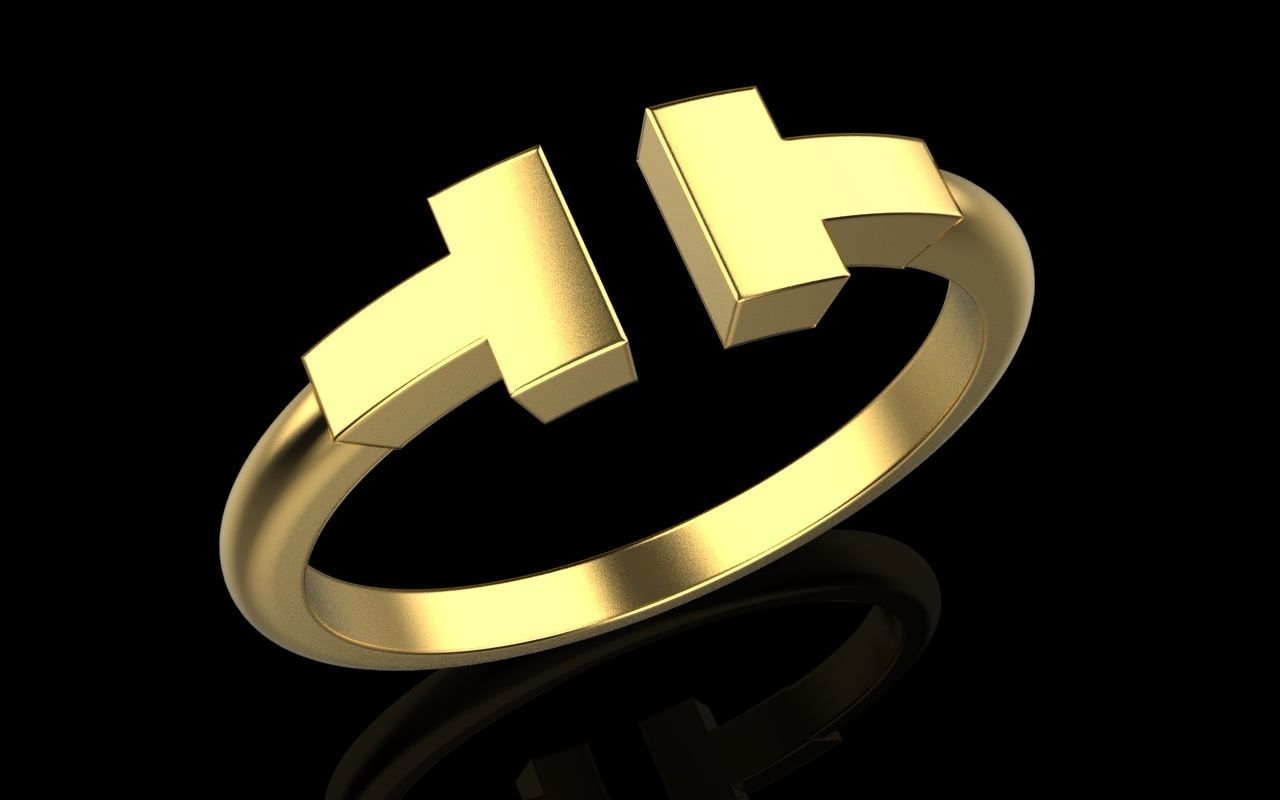 Tiffany ring 3D print model_45
