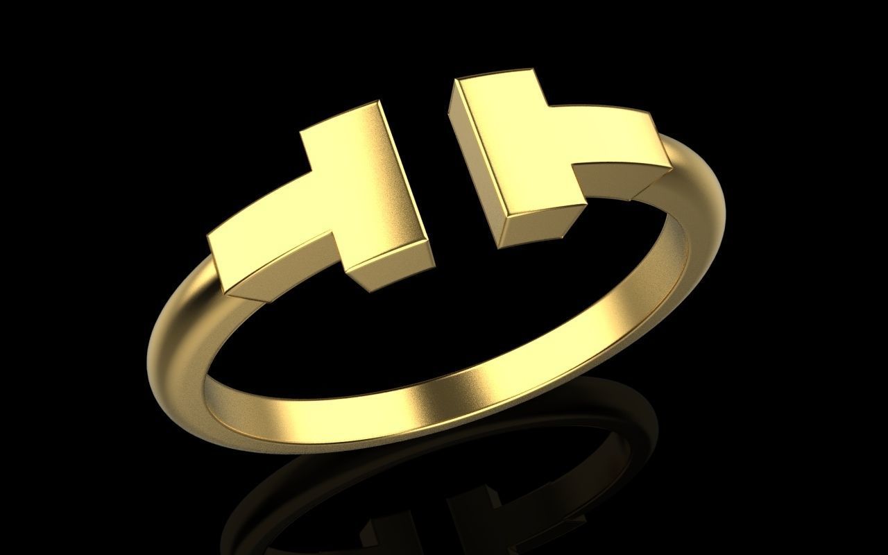 Tiffany ring 3D print model_43