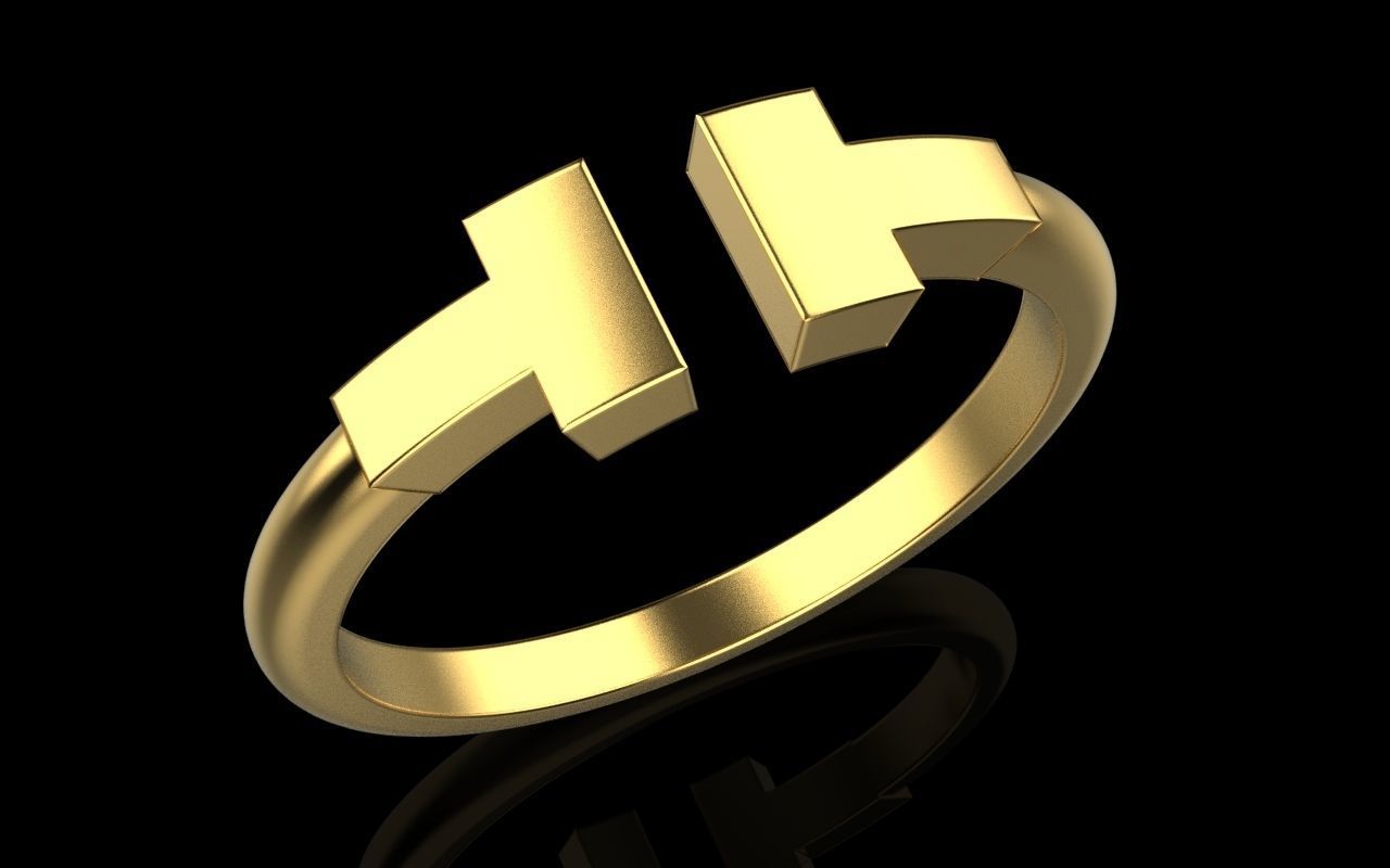Tiffany ring 3D print model_46