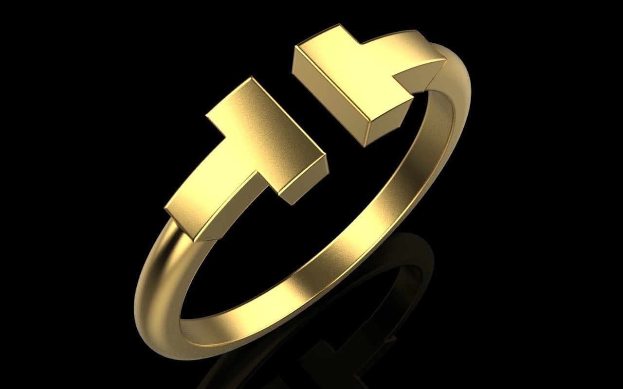 Tiffany ring 3D print model_2