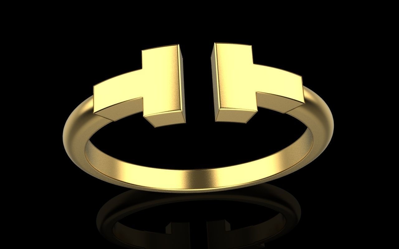 Tiffany ring 3D print model_36